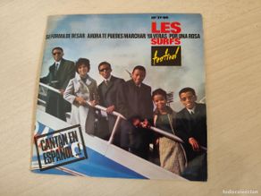 Discos de vinilo: LES SURFS, CANTAN EN ESPAÑOL - SU FORMA DE BESAR + 3 - EP SPAIN FESTIVAL 1964 BUEN ESTADO